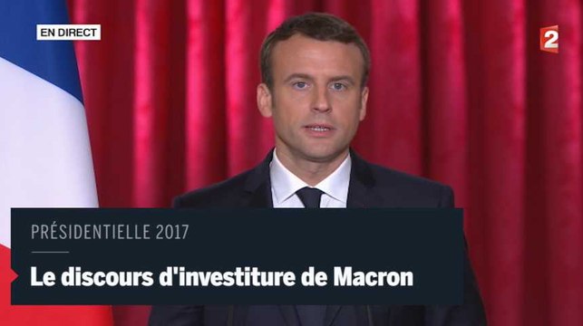 Emmanuel Macron a prononcé son premier discours de président