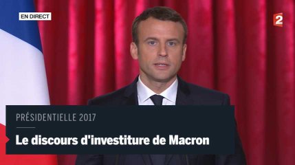 Emmanuel Macron a prononcé son premier discours de président
