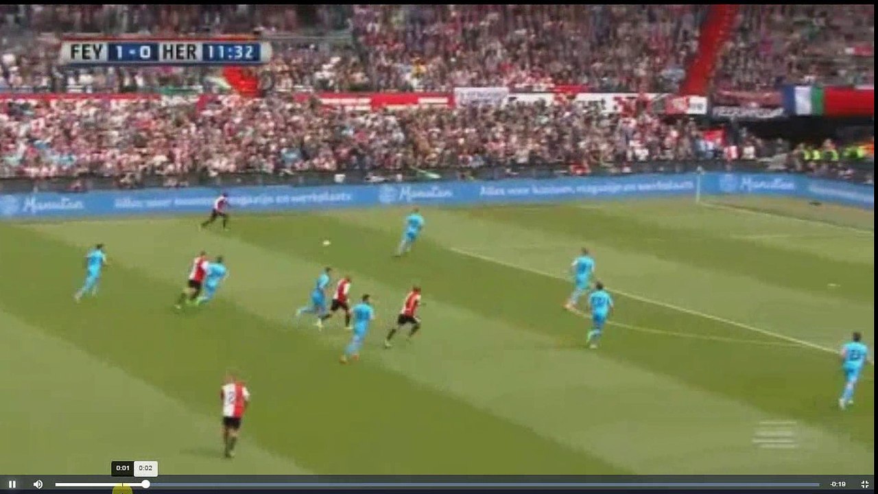 Dirk Kuyt Second Goal - Feyenoord vs Heracles 2-0 14.05.2017 (HD)