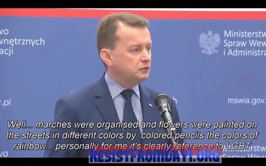 Polish Minister SMASHES Muslim Migration!  Organizing Marches & Painting Rainbow Flowers Solves Nothing I Protect My People
