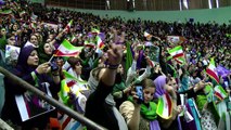 تجمع انتخابي للرئيس الإيراني المعتدل حسن روحاني
