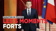 Les 5 moments forts de la passation de pouvoir Hollande-Macron
