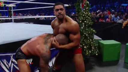 eat Christmas cookies during a match - SmackDown, Nov. 29, 2