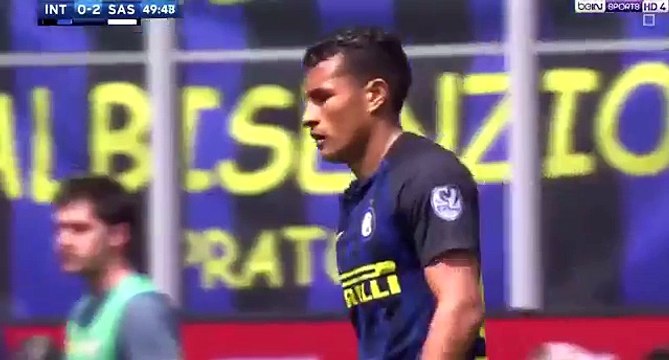 اهداف مباراة انتر ميلان 1 - 2 ساسولو الدوري الايطالي