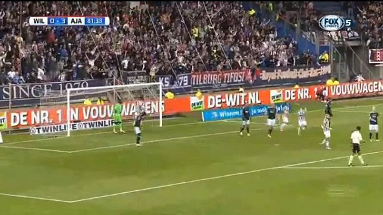 Schururman GOAL (1:3) Willem II vs Ajax