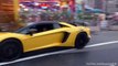 Lamborghini Aventador SV Co3on in Monaco - Loud sounds!