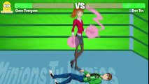 Gwen VS Ben Ten Epic Battle - Ben Ten _ Ben 10 Fighting - Nursery Ryhmes and More