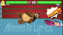 Bear VS Masha Epic Battle - Masha and The Bear Fight - Nursery Ryhmes And More