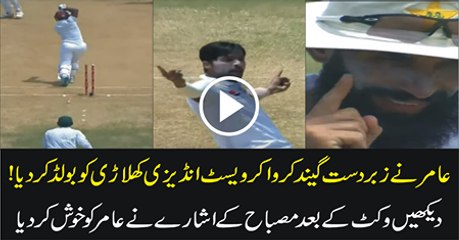 Mohammad Amir Wicket of Hetmyer, 3rd Test Match 2nd Innings
