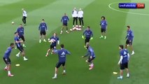 Ramos Calm Down Cristiano Ronaldo after his Joke on Real Madrid Training