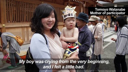Bawling babies face off in Japan's 'crying sumo'