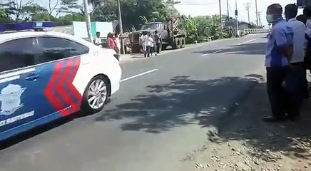 Rombongan Presiden Jokowi Lewat Menganti, Rawalo, Banyumas