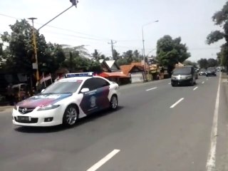 Rombongan Presiden Jokowi saat berkunjung Ke Kulon Progo