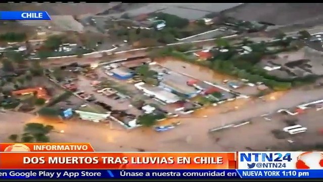 Inundaciones por temporada de lluvias en Chile dejan al menos dos muertos y más de 2.000 mil damnificados