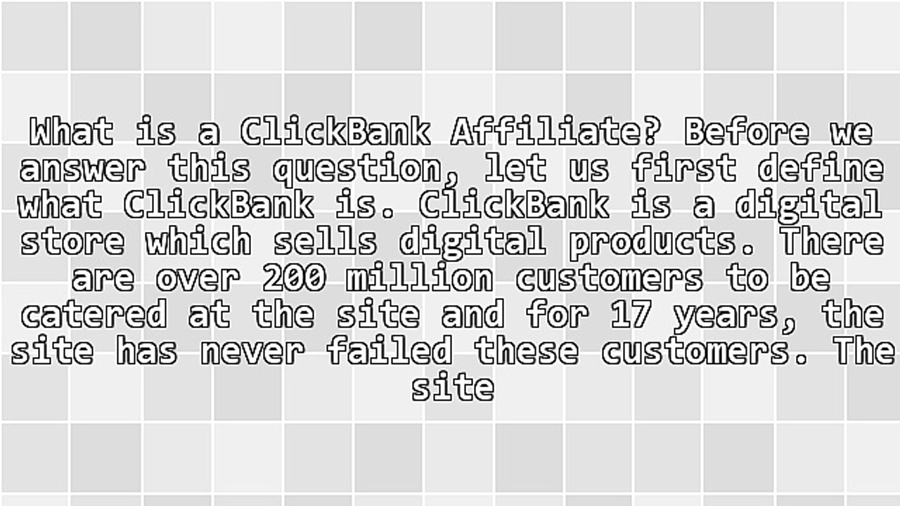 The ClickBank Affiliate