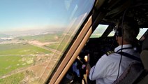 Santiago Landing Timelapse - Boeing 747 Cockpit   Overflying the Andes