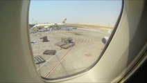 KLM Cargo B747-400F - Abu Dhabi new airport Take-Off Timelapse, Wingview 2.7K GoPro