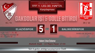 Elazığspor 5-1 Balıkesirspor Maç Özeti