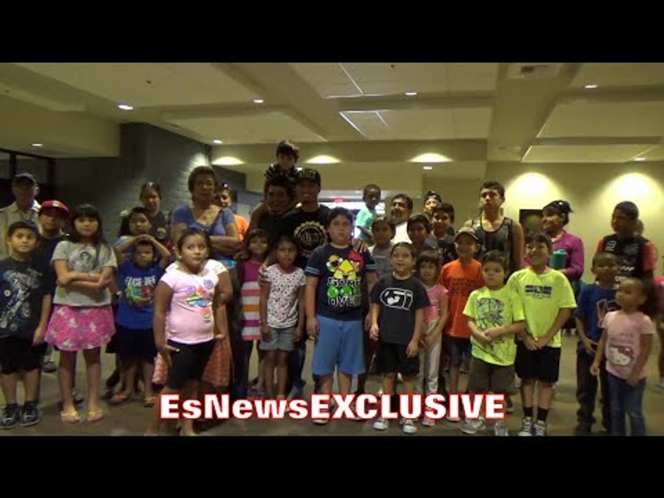 MIKEY GARCIA A CHAMPION INSIDE & OUT OF THE RING: GIVES BACK TO COMMUNITY - EsNewsEXCLUSIVE