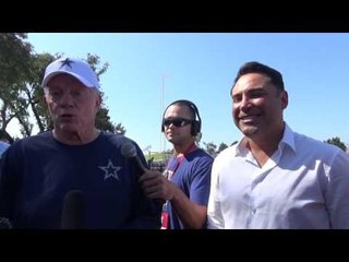 cowboys owner jerry jones invites Oscar De La Hoya to Training Camp EsNews Boxing