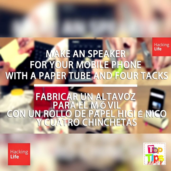 Make a PHONE SPEAKER with a PAPER ROLL! ✅  Top Tips & Tricks in 1 minute