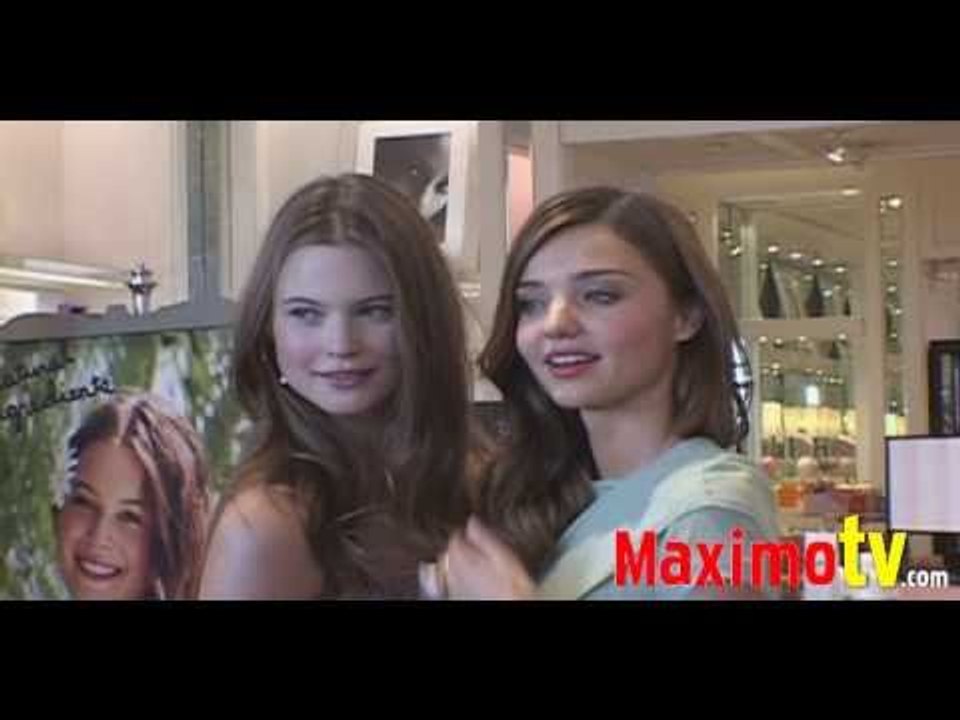 MIRANDA KERR and BEHATI PRINSLOO at "Heavenly Bloom" LAUNCH
