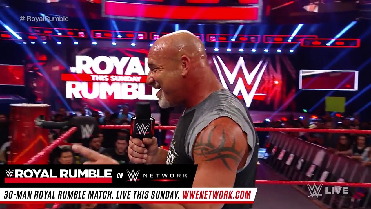 Brock Lesnar goes face-to-face with Goldberg and The Undertaker- Raw, Jan. 23, 2_HD