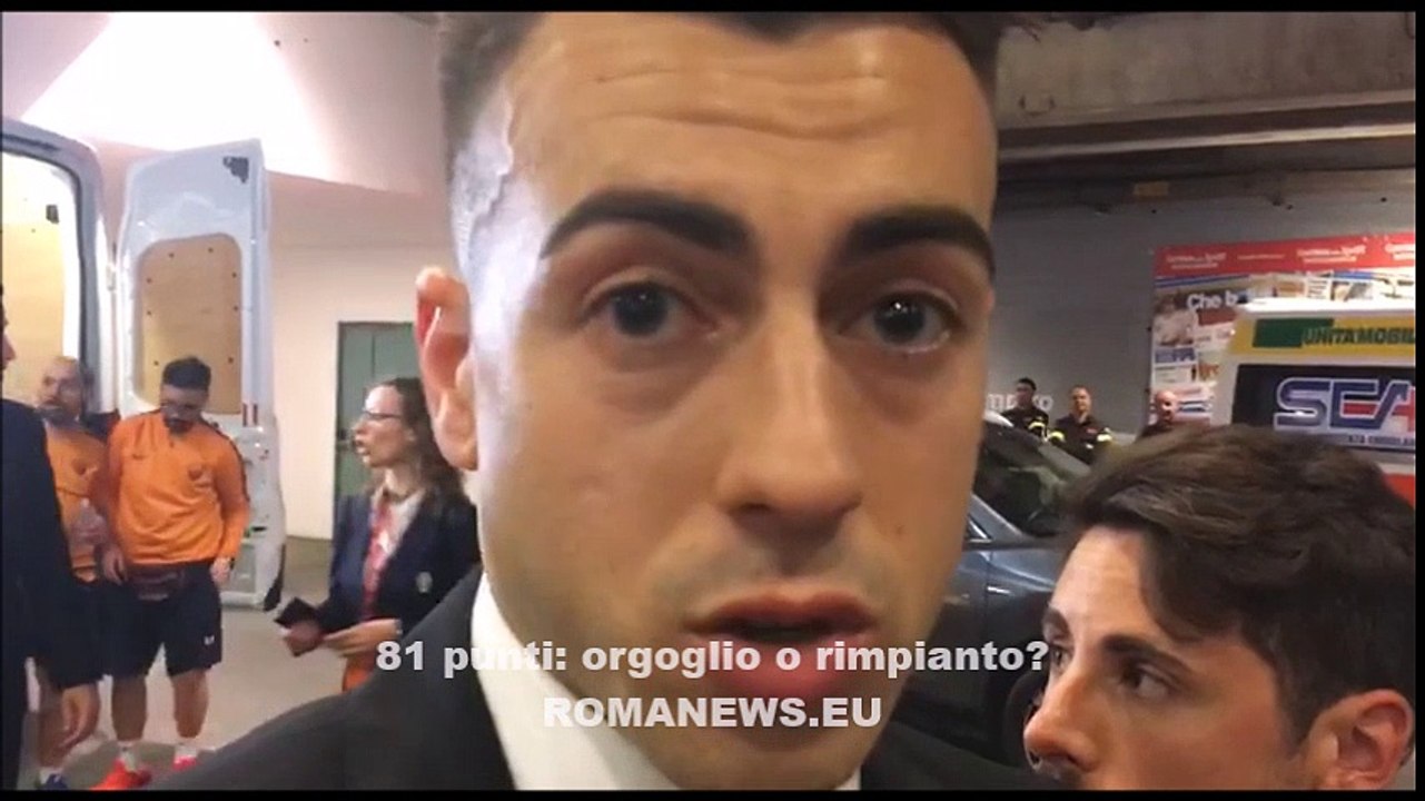 El Shaarawy in zona mista dopo Roma-Juventus