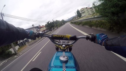 A. Iannone Sachs V5 RACING Polini Top Speed | #BlueDevil Conduçao Maniaca