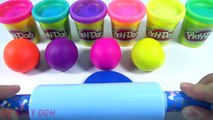 Learn Colors with Play Doh !! Play Doh Ice Cream Popsicle Peppa Pig Elephant Molds Fun fo