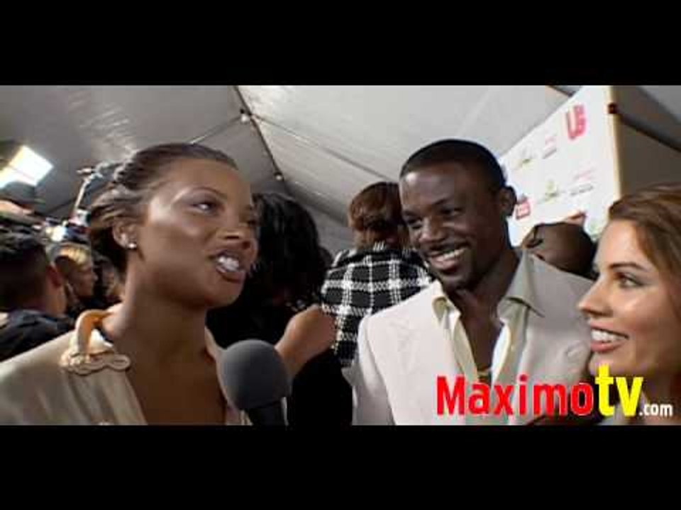 Eva Marcille and Lance Gross Interview at Russell Simmons Grammy Party