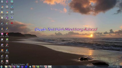 Chuyển Text thành Mtext in Autocad ( How to convert text to mtext)