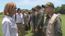 Cospedal visita zona de guerrilleros de las FARC en proceso de desmovilización