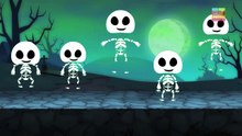 Five Little Skeleton _ Scary Nursery Rhyme _ Vi