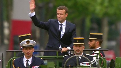Emmanuel Macron takes over as French president
