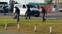 WATCH- Richards Bay Port protest- Shots fired by SAPS- public warned to 'stay away!'