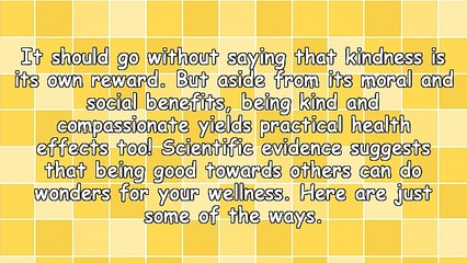 How Acts of Kindness Can Positively Affect Your Health