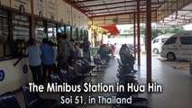 The Minibus Station in Hua Hin Thailand