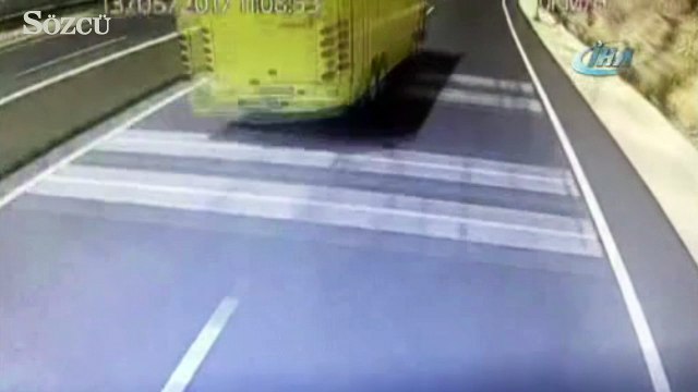 24 kişinin öldüğü kaza anı böyle görüntülendi