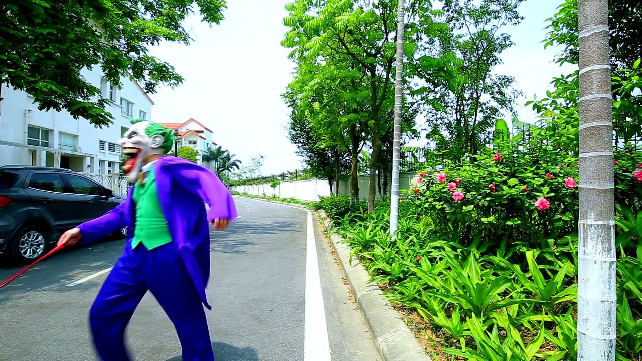 PHYSICALLY CHALLENGE At School Spiderman Joker Vs Frozen Elsa Harley Quinn Real Life Superheroes IRL