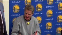 steve-kerr-addresses-the-team-in-the-locker-room-warriors-vs-spurs-game-1-wcf-halftime-may-14