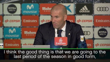 Real in title-winning form - Zidane