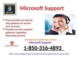 How to acquire Microsoft Support 1-850-316-4893 ?