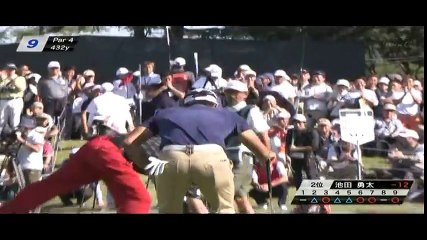 2015日本オープンゴルフ選手権最終日、池田と小平の優勝争い