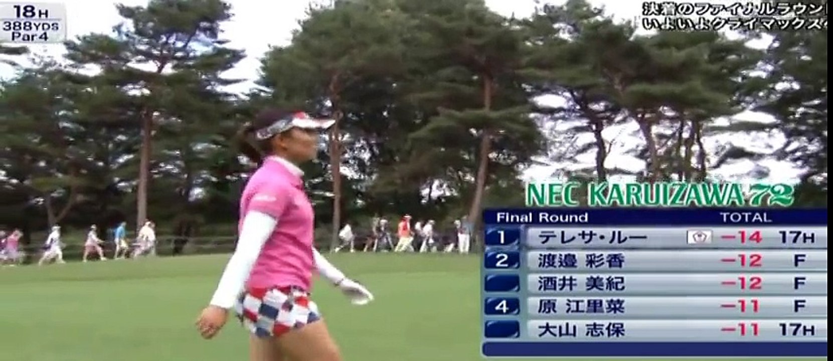 2015NEC軽井沢７２ゴルフ、最終日（テレサ・ルー、服部真夕）