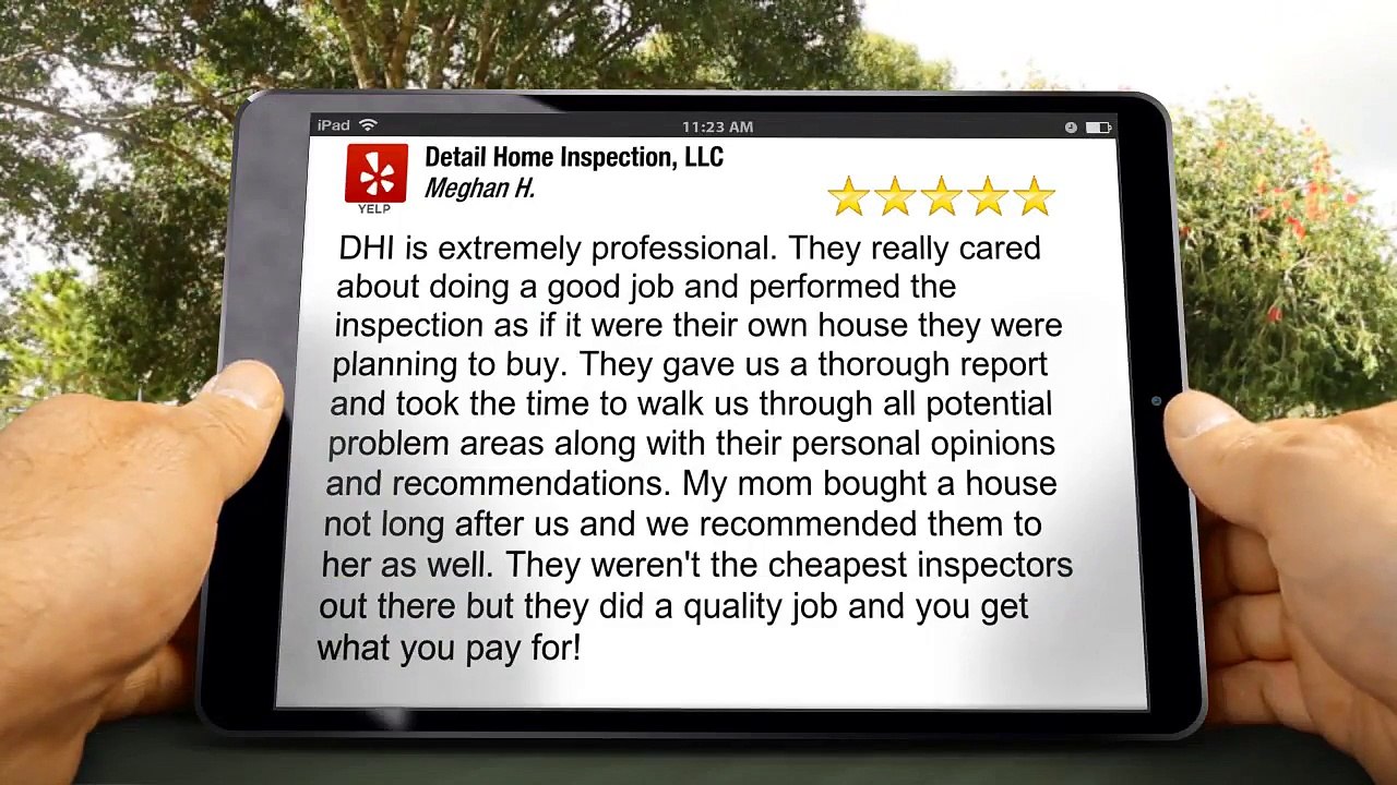 Detail Home Inspection, LLC Crowley Wonderful Five Star Review by Meghan H.
