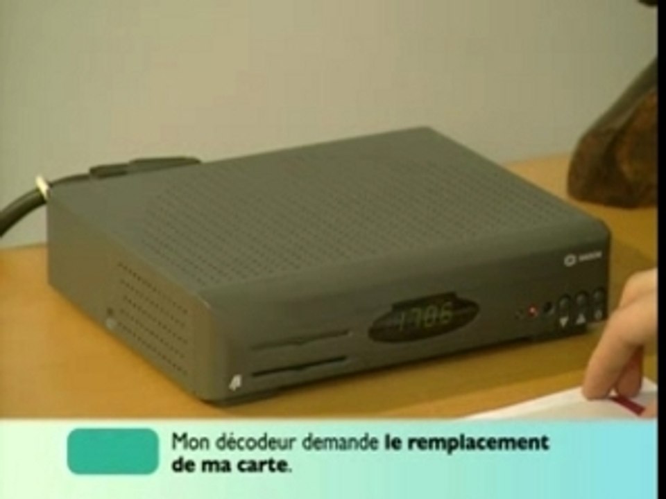 Changement des cartes des décodeurs Numericable