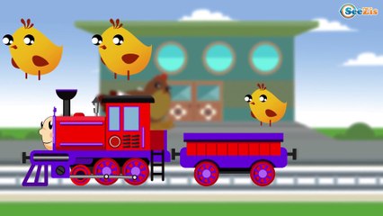 Caricaturas de Trenes - Aprende los contar - Dibujos Animados Educativos Para Niños