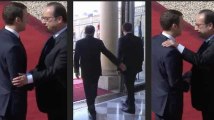 Lors de l'investiture, Hollande et Macron n'ont pas arrêté de se toucher: que signifie toute cette gestuelle?