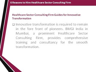 6 Reasons to Hire Healthcare Sector Consulting Firm